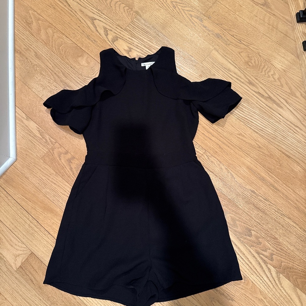 Black short romper